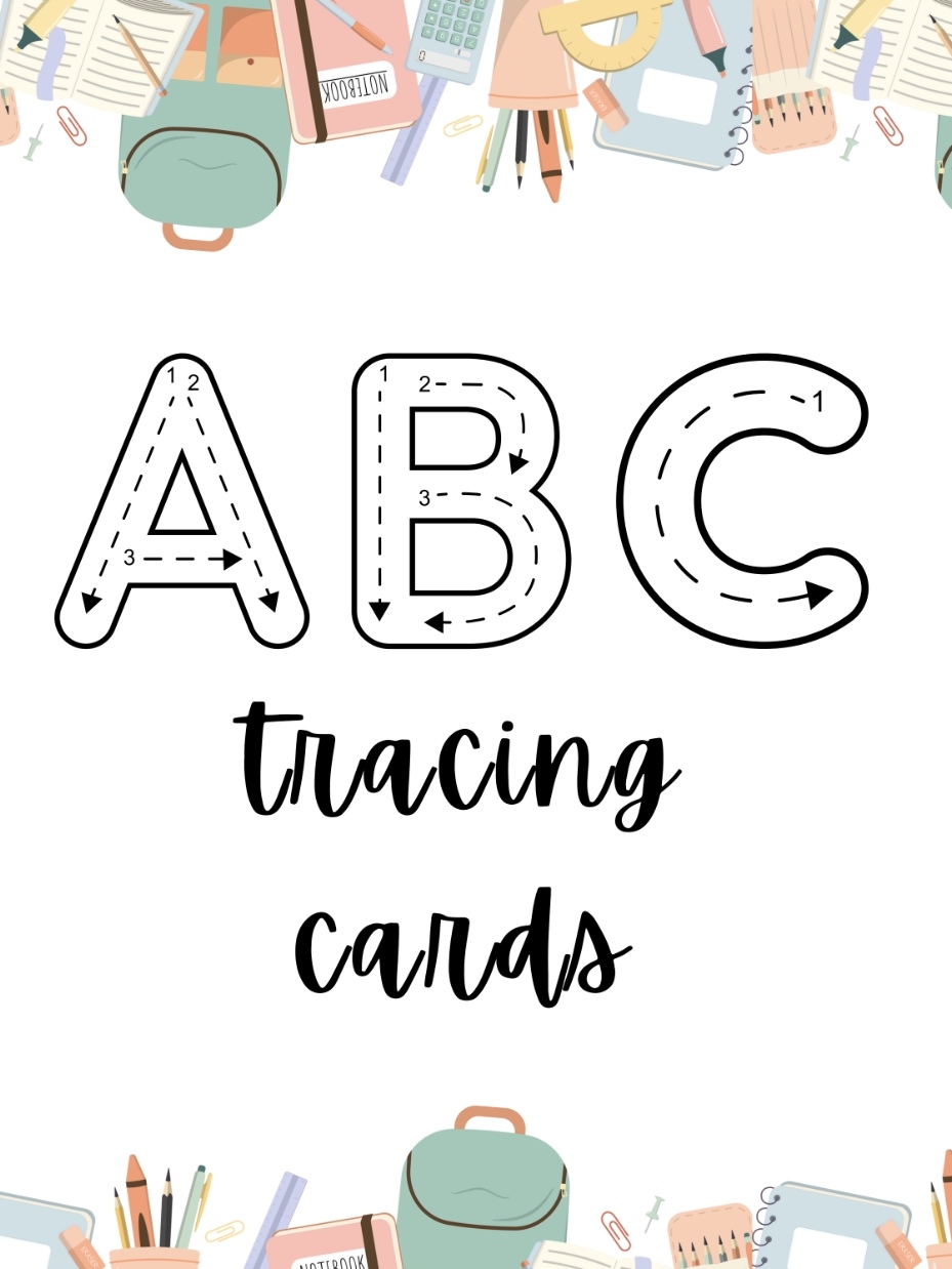 Alphabet Tracing Card