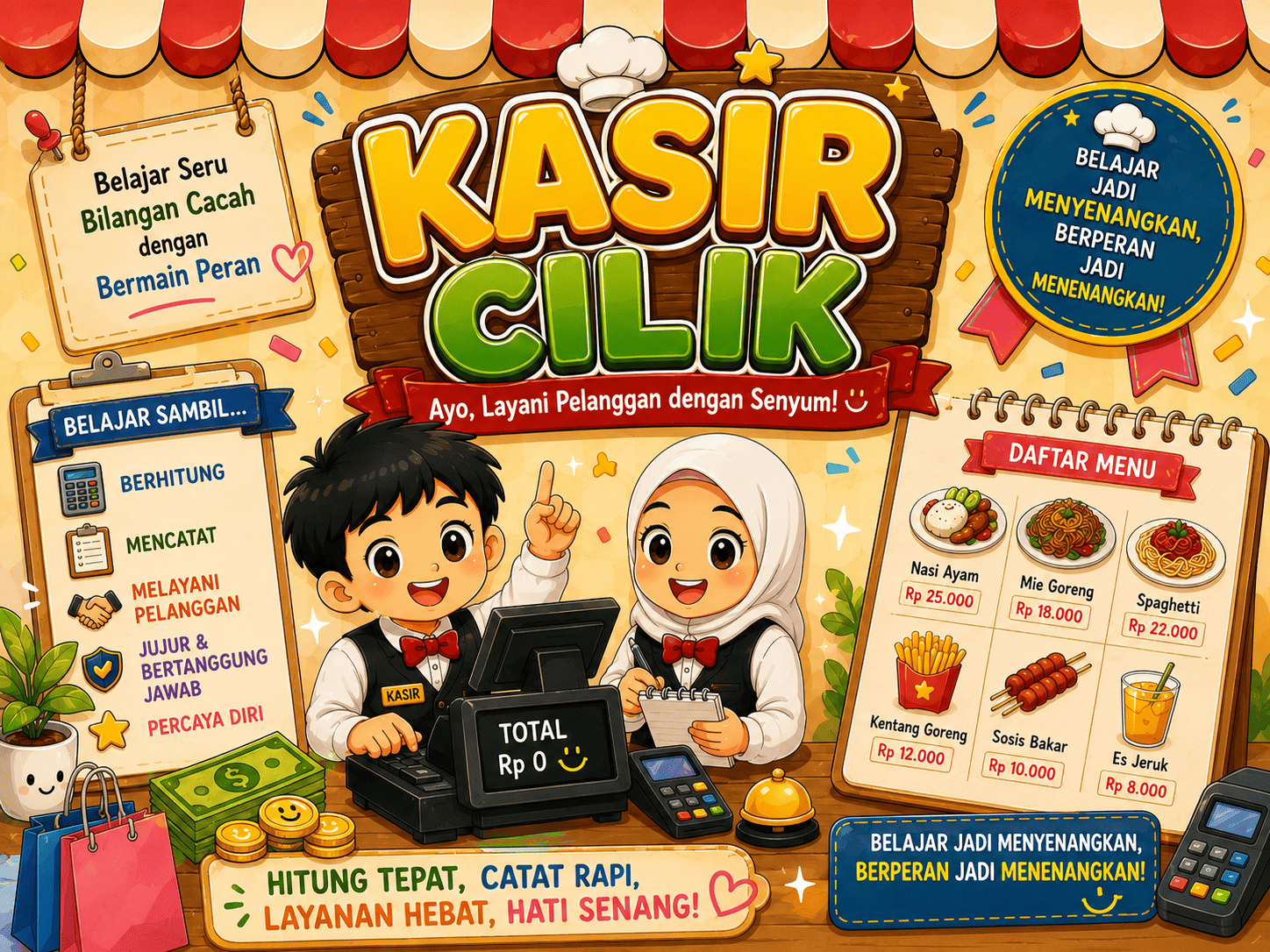 Belajar Seru Bilangan Cacah dengan Bermain Peran